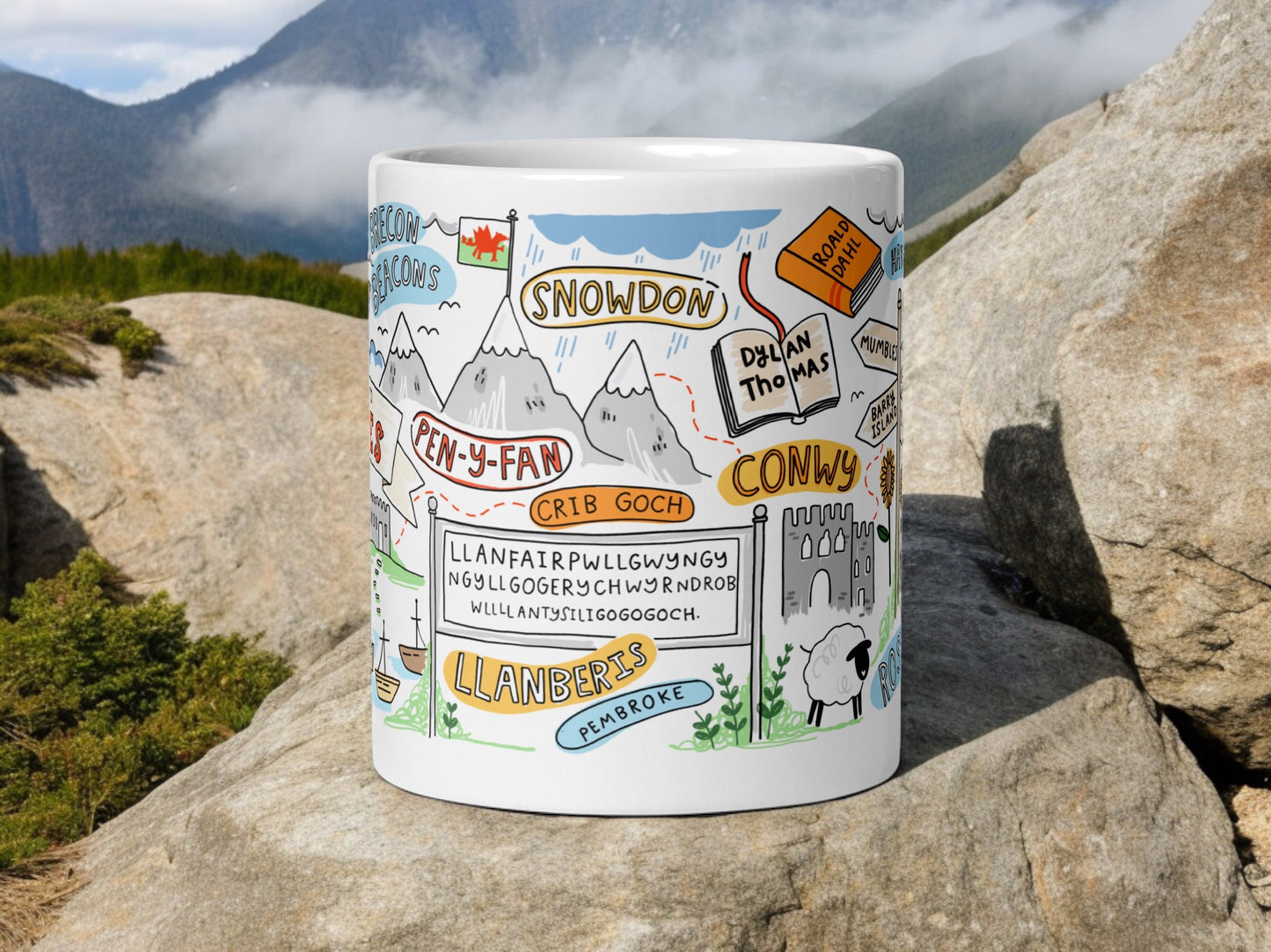WALES MAP MUG